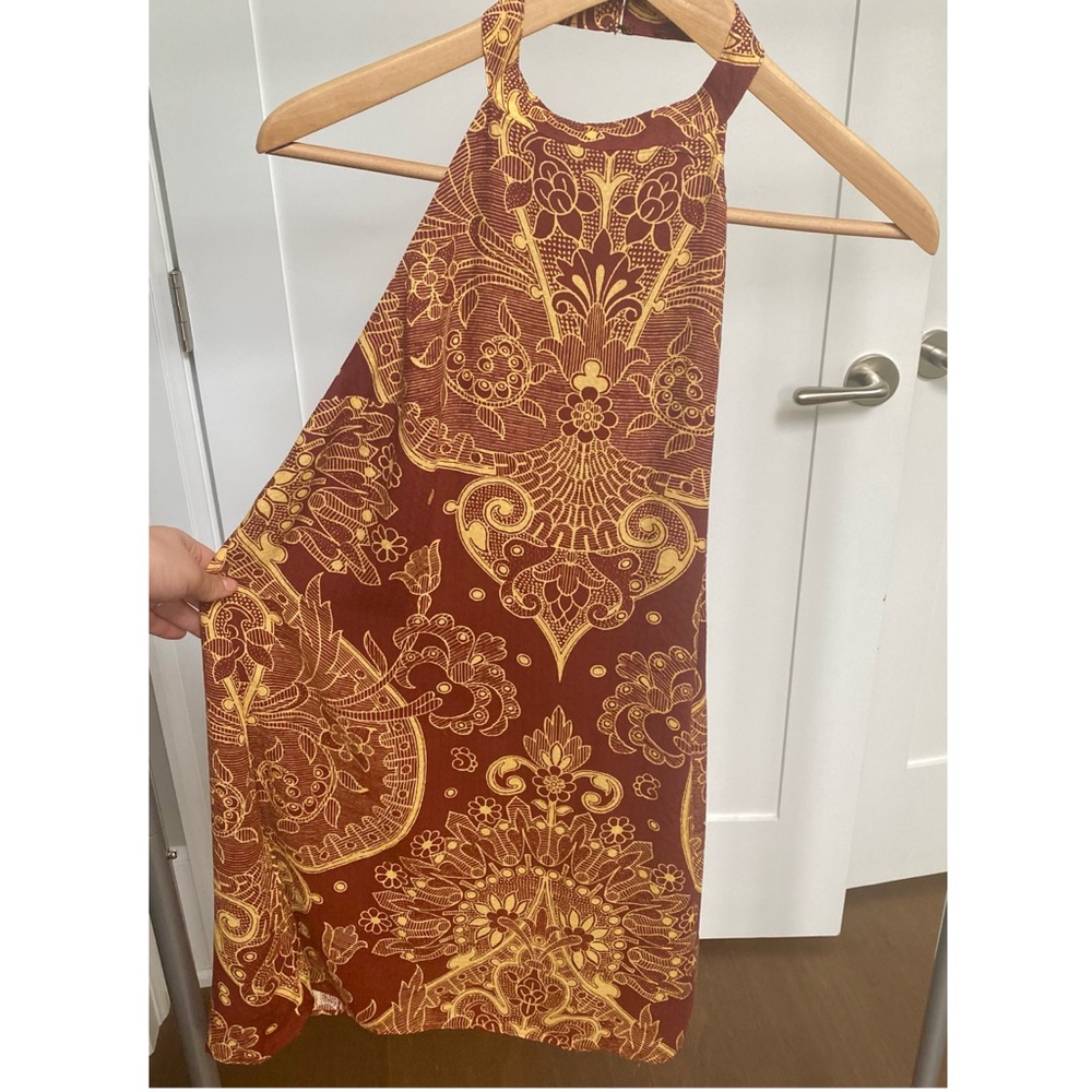 Urban Outfitters Highneck Backless Boho Minidress